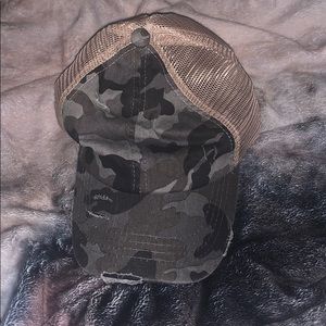 Distressed camp hat! Never worn